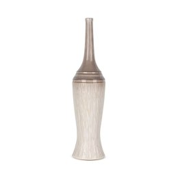 WAZON DEKORACYJNY ROSINA (01) FI 16 X 66 CM KREMOWY