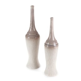 WAZON DEKORACYJNY ROSINA (01) FI 16 X 66 CM KREMOWY