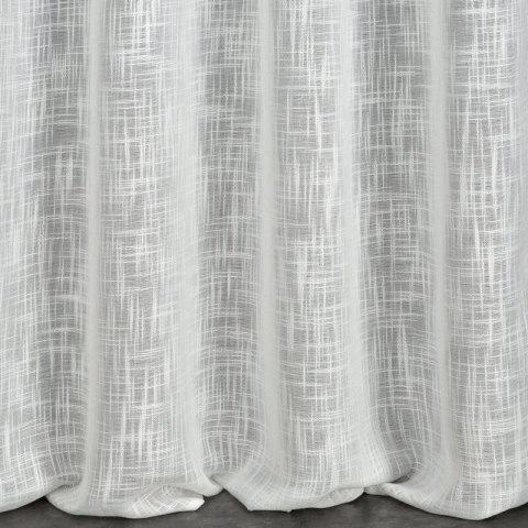 ZASŁONA GOTOWA LIREN NA TAŚMIE 140 X 270 CM BIAŁY