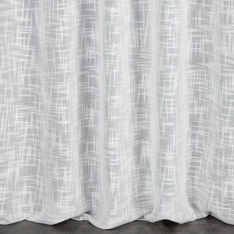 ZASŁONA GOTOWA RUBI NA TAŚMIE 140 X 270 CM BIAŁY