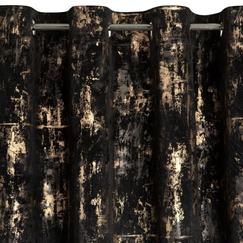 ZASŁONA GOTOWA TONIA 140 X 250 CM CZARNY