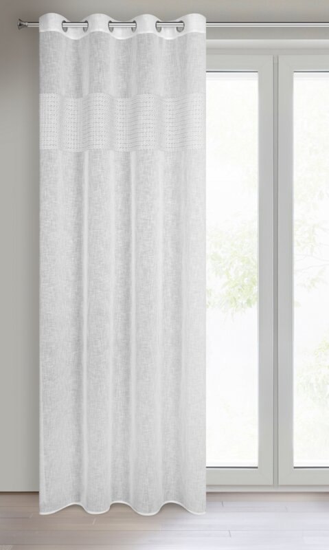 ZASŁONA GOTOWA VICKY 140 X 250 CM BIAŁY