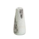 SZKLANY WAZON DEKORACYJNY LUCAS (02) O 11 X 22 CM KREMOWY