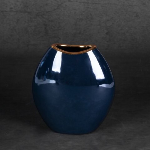 WAZON DEKORACYJNY AMORA1 (3) 14 X 7 X 16 CM GRANATOWY