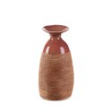 WAZON DEKORACYJNY ELDA (03) O 17 X 31 CM CZERWONY