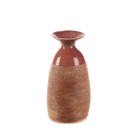 WAZON DEKORACYJNY ELDA (03) O 17 X 31 CM CZERWONY