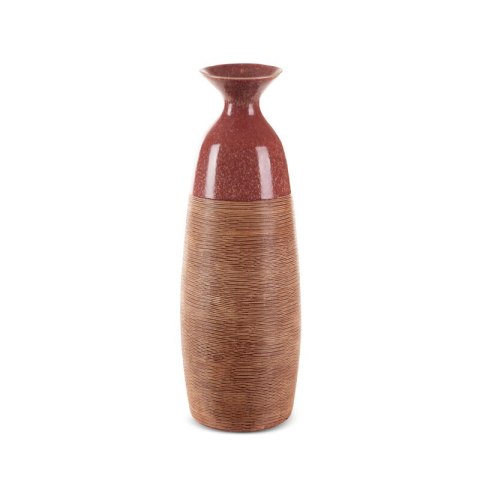 WAZON DEKORACYJNY ELDA (04) O 18 X 51 CM CZERWONY