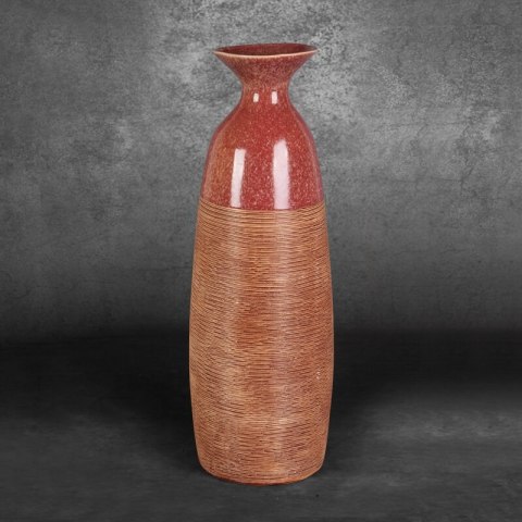 WAZON DEKORACYJNY ELDA (04) O 18 X 51 CM CZERWONY