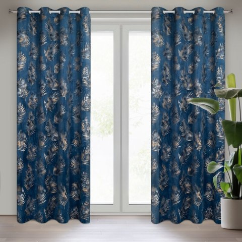 ZASŁONA GOTOWA GLORIA 140 X 250 CM GRANATOWY