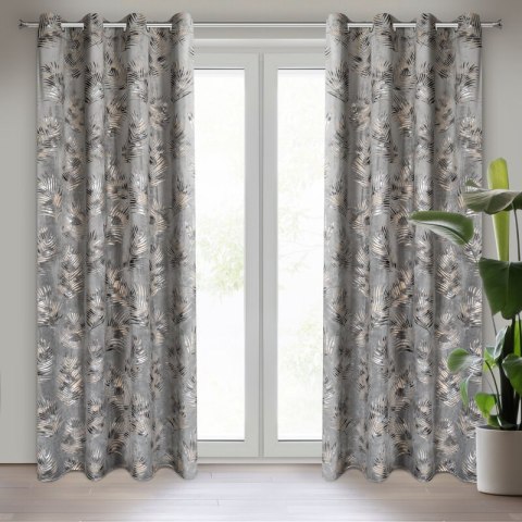 ZASŁONA GOTOWA GLORIA 140 X 250 CM STALOWY