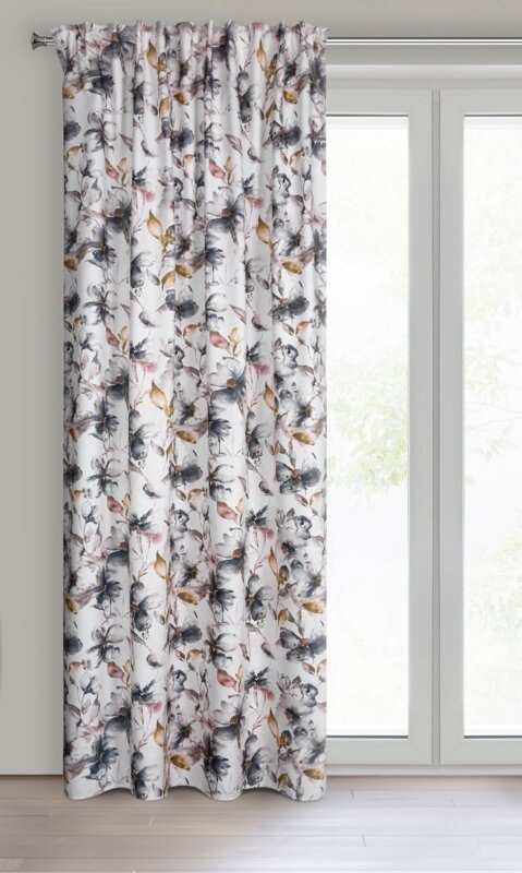 ZASŁONA GOTOWA NIKA NA TAŚMIE 140 X 270 CM BIAŁY