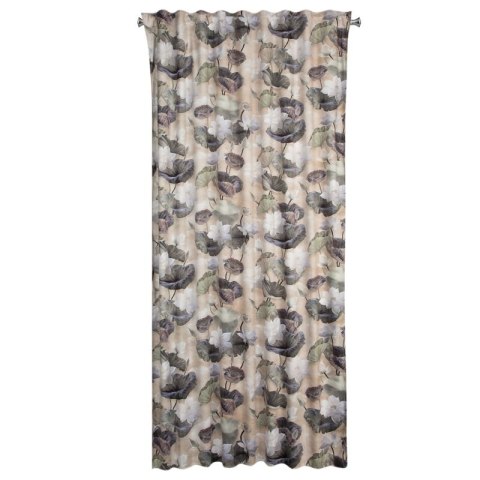 ZASŁONA GOTOWA LOTOS NA TAŚMIE 140 X 270 CM BEŻOWY