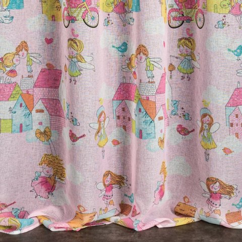ZASŁONA GOTOWA POLLY 140 X 250 CM RÓŻOWY