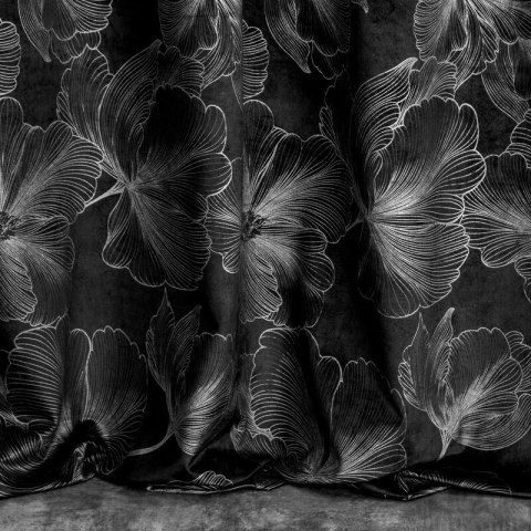 ZASŁONA GOTOWA STELLA NA TAŚMIE 140 X 300 CM CZARNY