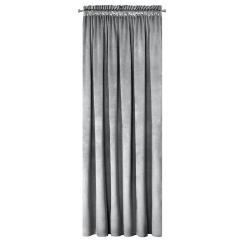 ZASŁONA GOTOWA D91 ROSA NA TAŚMIE 135 X 300 CM SREBRNY