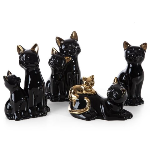 FIGURKA DEKORACYJNA CAT 11 X 9 X 20 CM CZARNY