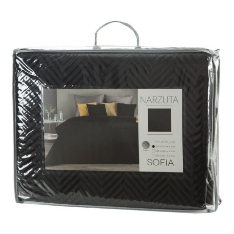 NARZUTA SOFIA 200 X 220 CM CZARNY