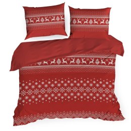 KOMPLET POŚCIELI ŚWIATECZNEJ NOEL02 220 X 200 CM CZERWONY