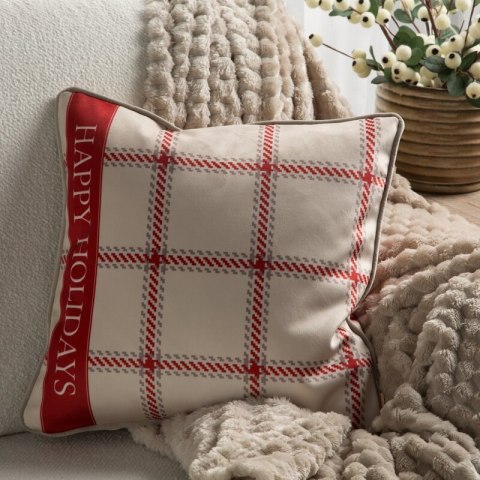POSZEWKA ŚWIATECZNA CLARK02 45 X 45 CM BEŻOWY