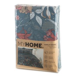 KOMPLET POŚCIELI HOME 01 160 X 200 CM TURKUSOWY