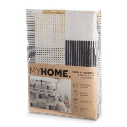 KOMPLET POŚCIELI HOME 06 220 X 200 CM STALOWY