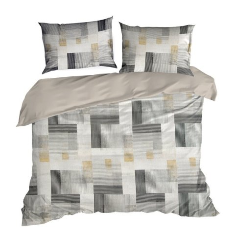 KOMPLET POŚCIELI HOME 06 220 X 200 CM STALOWY