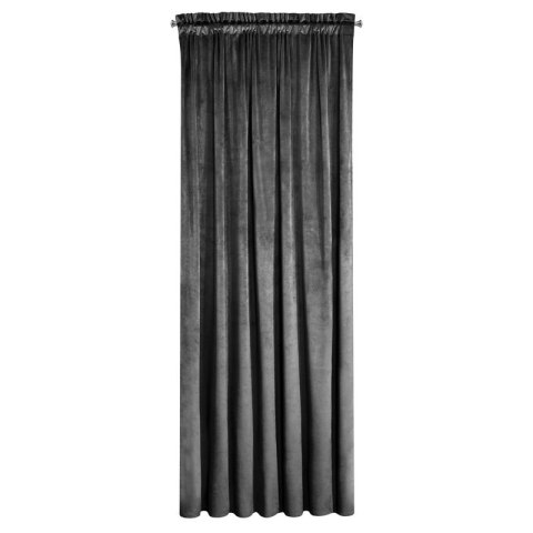 ZASŁONA GOTOWA D91 ROSA NA TAŚMIE 140 X 270 CM CZARNY