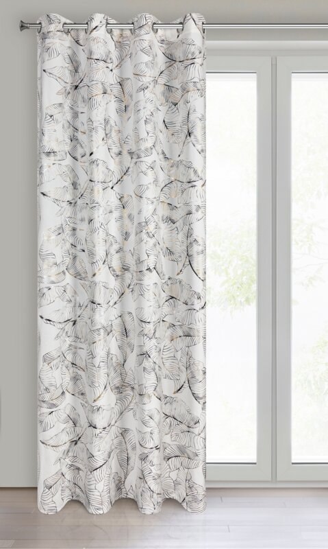 ZASŁONA GOTOWA ODETA 135 X 250 CM BIAŁY