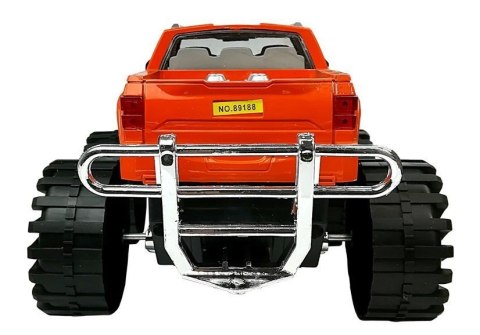 Zestaw Pojazdów Pomarańczowy Monster Truck Czerwone BMW Laweta 58 cm Zestaw Pojazdów Pomarańczowy Monster Truck Czerwone BMW Laweta 58 cm