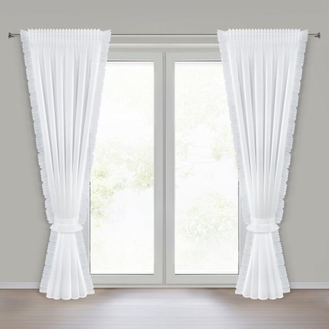 FIRANA GOTOWA KAREN NA TAŚMIE 140 X 270 CM BIAŁY