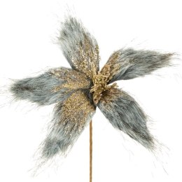 KWIAT ŚWIĄTECZNY 166 30 X 30 CM POPIELATY