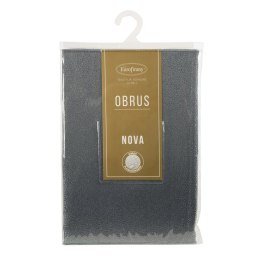 OBRUS EDNA 140 X 220 CM STALOWY