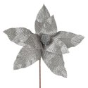KWIAT ŚWIĄTECZNY 200 O 30 CM SREBRNY