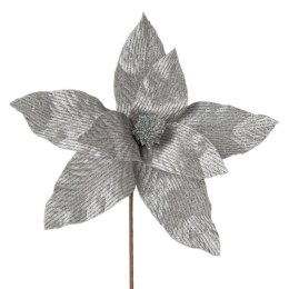 KWIAT ŚWIĄTECZNY 200 O 30 CM SREBRNY