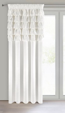 ZASŁONA GOTOWA AURA NA TAŚMIE 140 X 270 CM BIAŁY