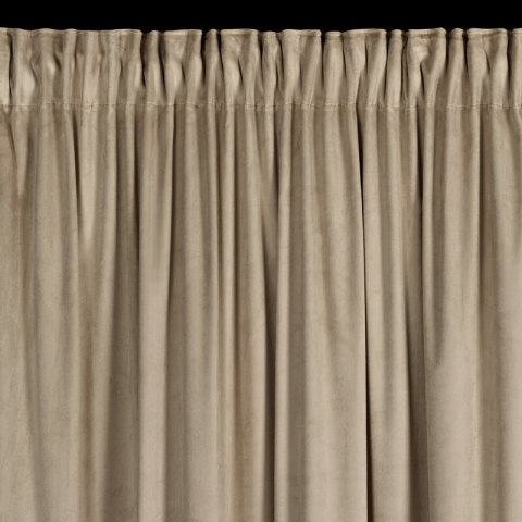 ZASŁONA GOTOWA CARLI NA TAŚMIE 140 X 270 CM CIEMNOBEŻOWY