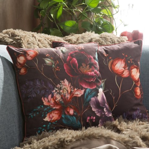 POSZEWKA VELVET 129 45 X 45 CM CEGLASTY