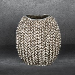 WAZON DEKORACYJNY MOLI 18 X 12 X 20 CM SREBRNY