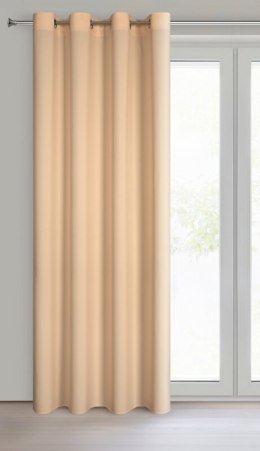 ZASŁONA GOTOWA RITA 140 X 250 CM CIEMNOKREMOWY