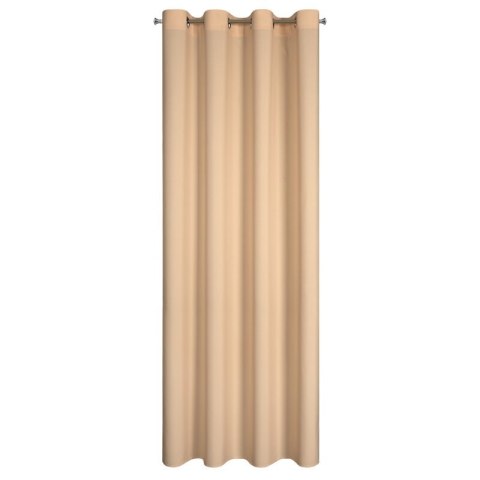 ZASŁONA GOTOWA RITA 140 X 250 CM CIEMNOKREMOWY