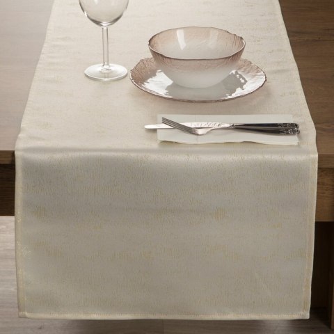 OBRUS SPARKLE 40 X 140 CM KREMOWY