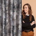 ZASŁONA GOTOWA ESTER 140 X 250 CM BRĄZOWY