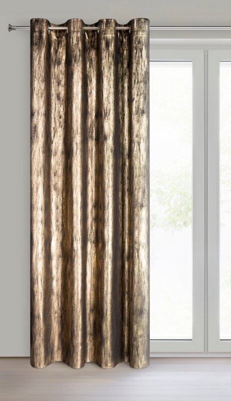 ZASŁONA GOTOWA EMILA 140 X 250 CM CZARNY