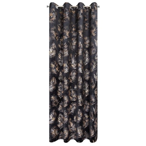 ZASŁONA GOTOWA GLORIA2 140 X 250 CM CZARNY