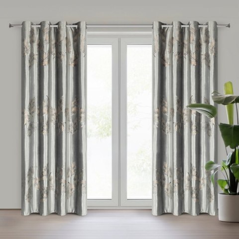 ZASŁONA GOTOWA IDALIA 140 X 250 CM SREBRNY