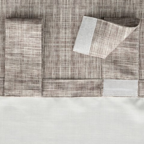 ZASŁONA GOTOWA GARDEN 10 NA SZELKACH 155 X 220 CM BRĄZOWY