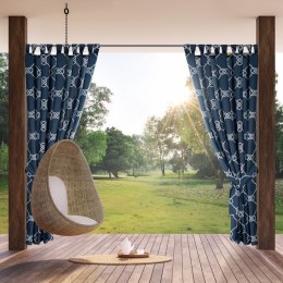 ZASŁONA GOTOWA GARDEN 14 NA SZELKACH 155 X 240 CM GRANATOWY