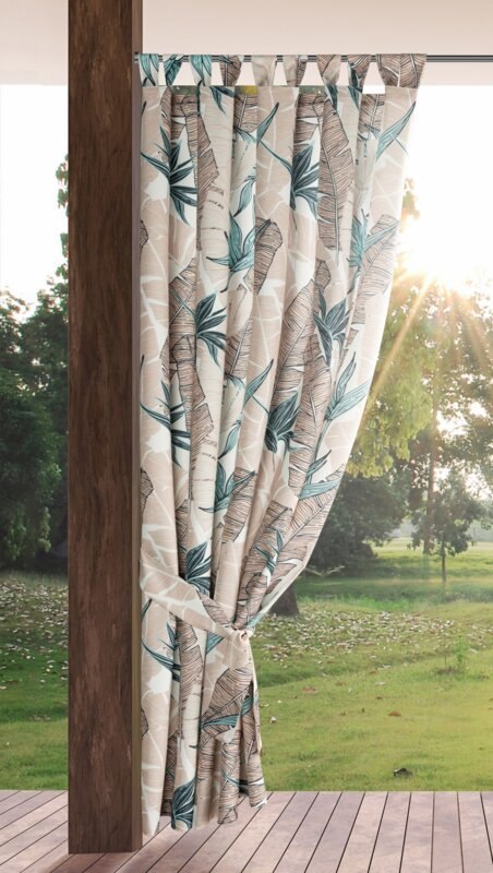 ZASŁONA GOTOWA GARDEN 8 NA SZELKACH 155 X 260 CM BEŻOWY