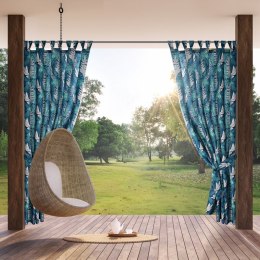 ZASŁONA GOTOWA GARDEN 9 NA SZELKACH 155 X 240 CM TURKUSOWY