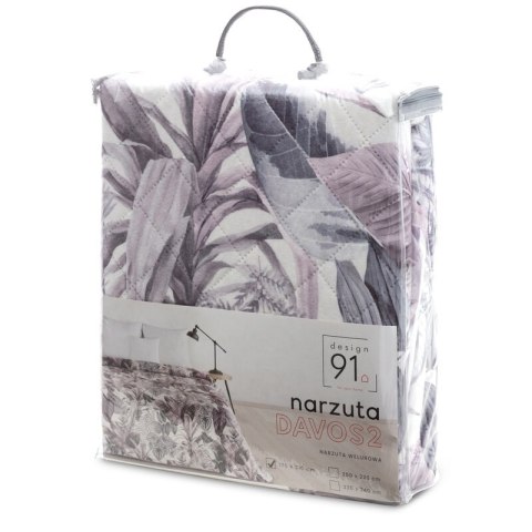 NARZUTA D91 DAVOS2 220 X 240 CM FIOLETOWY